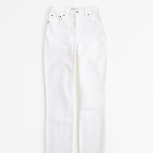 Curve Love Ultra High Rise 90s Straight White Jean